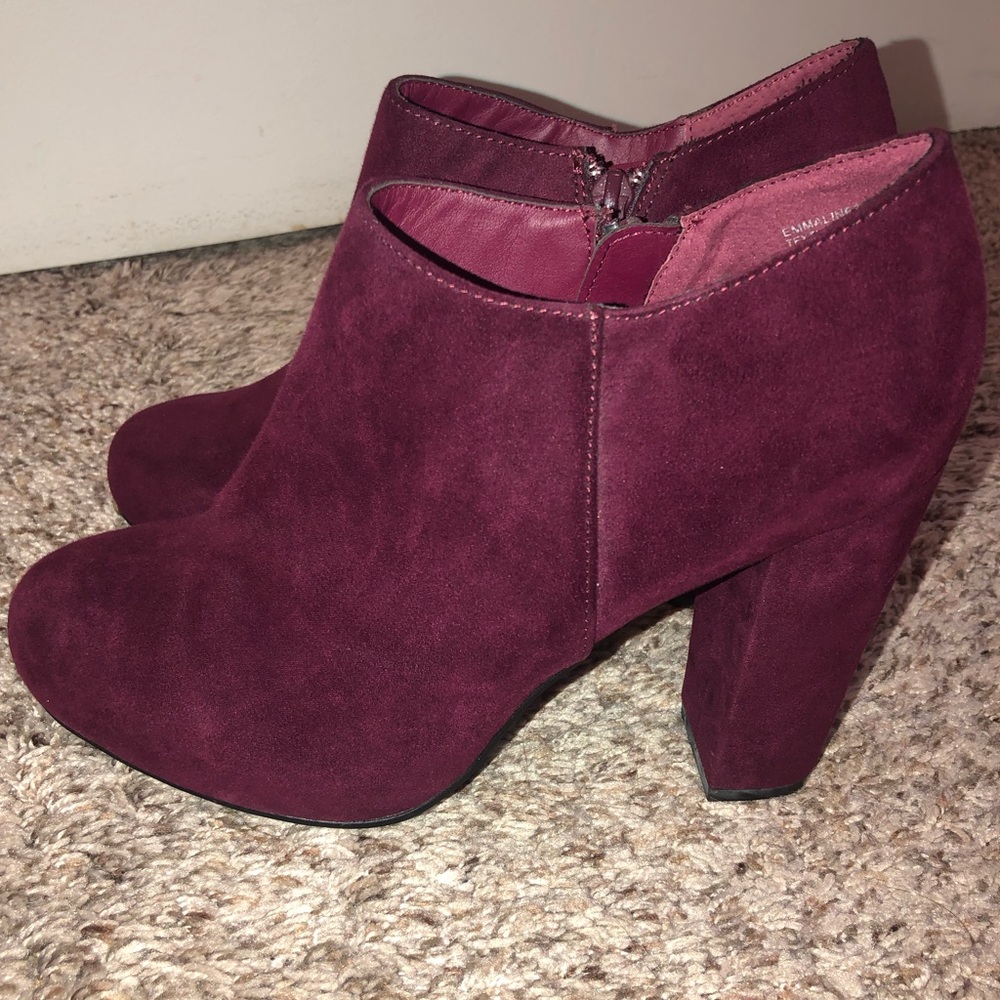 Burgundy Booties- Size 8.5